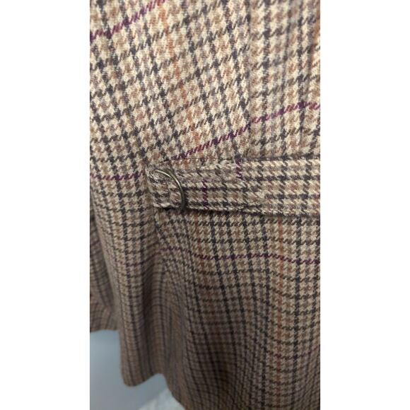 Lauren Ralph Lauren wool houndstooth equestrian oversized grunge jacket - Picture 6 of 13